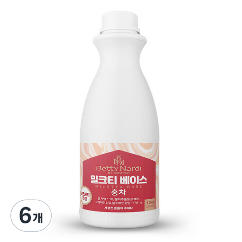 베티나르디 밀크티 베이스 홍차, 1.2kg, 6개
