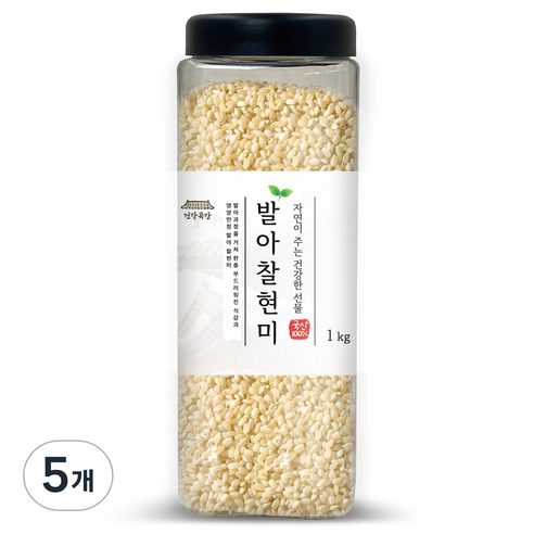 건강곡간 발아찰현미, 1kg, 5개