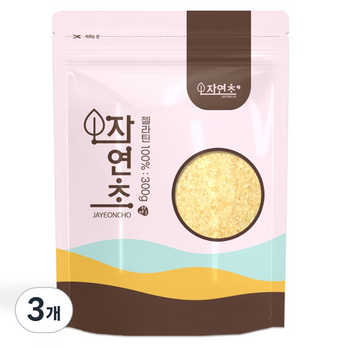 자연초 젤라틴 가루, 3개, 300g