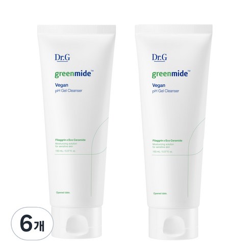 닥터지 그린마이드 비건 약산성 젤 클렌저, 150ml, 6개