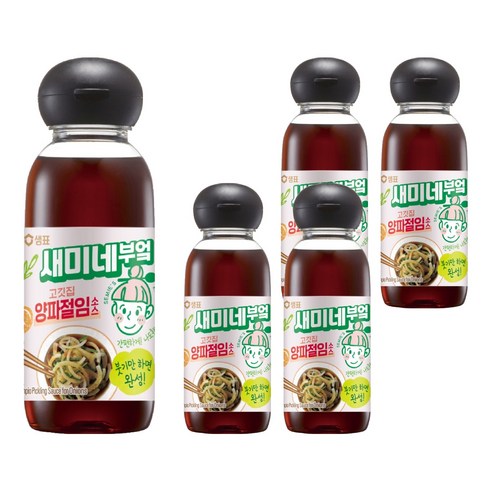 새미네부엌 고깃집 양파절임소스, 300ml, 5개