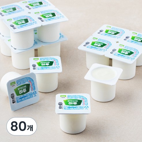 풀무원다논 하루 요거트 컵플레인, 80g, 16개입, 5세트
