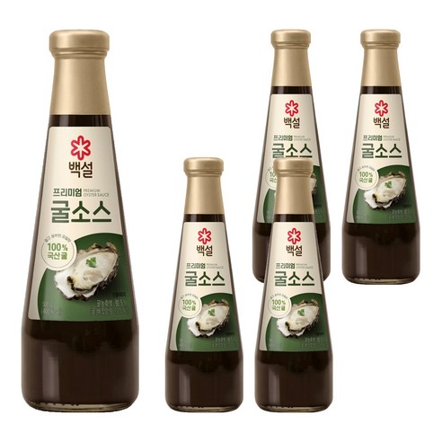 백설 프리미엄 굴소스, 500g, 5개