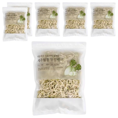 석하 제주 월동 무말랭이, 450g, 6개