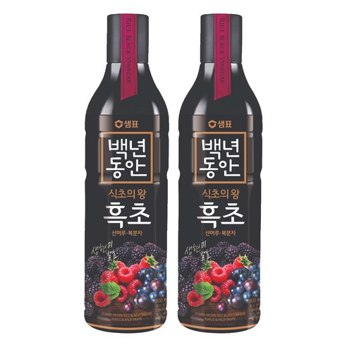 샘표 백년동안 산머루 복분자 현미발효 흑초