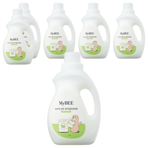 마이비 순한 유아유연제 1500ml, 1.5L, 6개