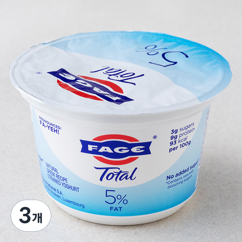 파예 그릭 요거트 플레인, 150g, 1개입, 3개