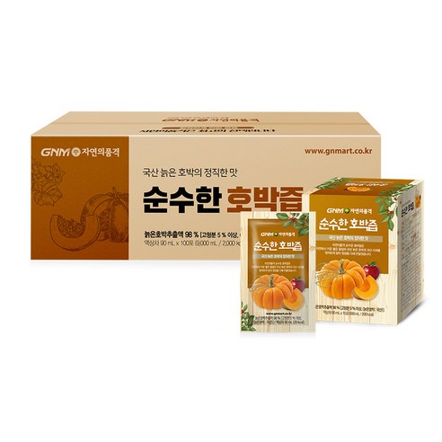 GNM자연의품격 순수한 호박즙, 90ml, 100개입