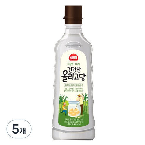 해표 건강한 올리고당, 1.2kg, 5개