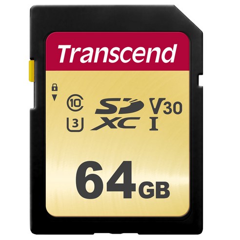 트랜센드 SD카드 MLC 메모리카드 TS64GSDC500S, 64GB