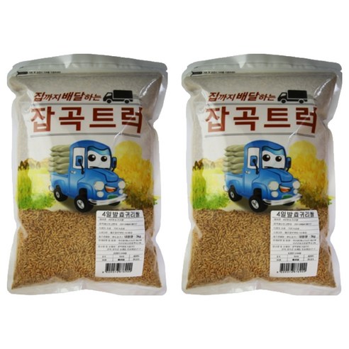 광복농산 집까지 배달하는 잡곡트럭 4일 발효귀리, 3kg, 2개