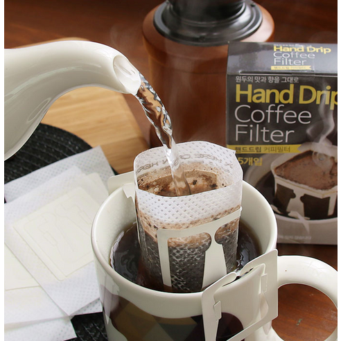 유하우스 핸드 드립 커피 필터로 맛있는 커피 추출하기