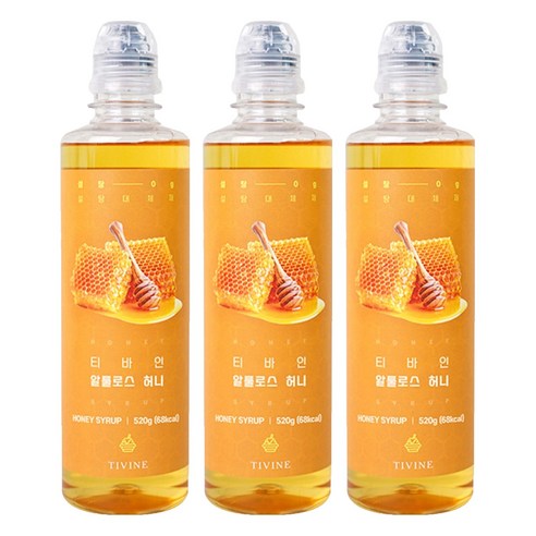 티바인 알룰로스 허니, 520g, 3개