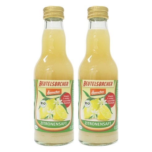 베텔스바허 유기농 레몬 주스, 200ml, 2개