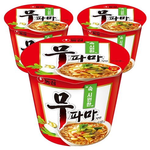 무파마탕면 큰사발면 112g, 3개