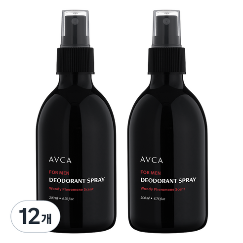 아브카 포맨 데오드란트 스프레이 우디 페로몬향, 200ml, 12개