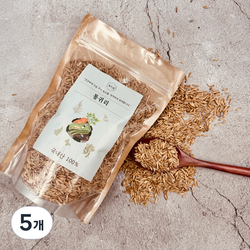 뜰안애 국내산 부드러운 통귀리, 500g, 5개