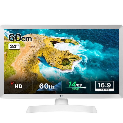 LG전자 HD 스마트TV 모니터, 60cm, 24TQ510SW