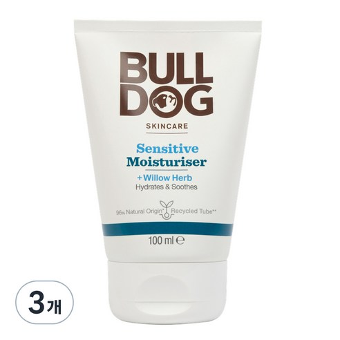 불독 스킨케어 센서티브 모이스처라이저, 3개, 100ml