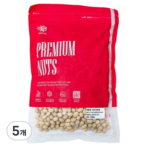 다다모마켓 로스티드피넛, 1kg, 5개