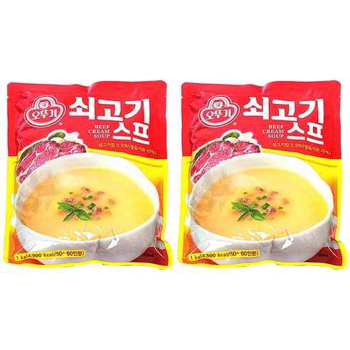 오뚜기 쇠고기 스프, 1kg, 2개