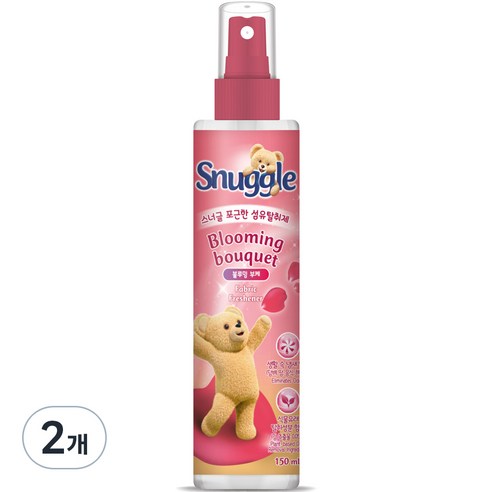 스너글 섬유탈취제 본품, 150ml, 2개, 블루밍 부케