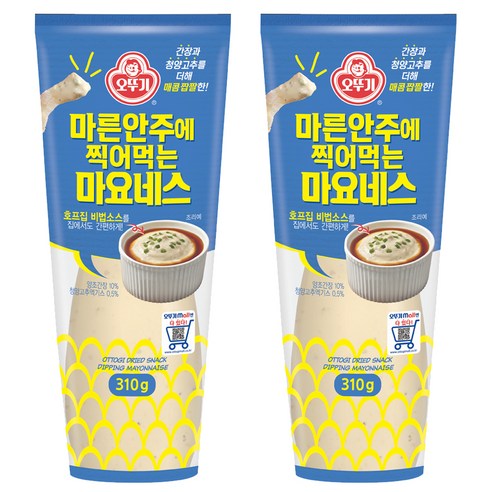 오뚜기 마른 안주에 찍어 먹는 마요네스, 310g, 2개