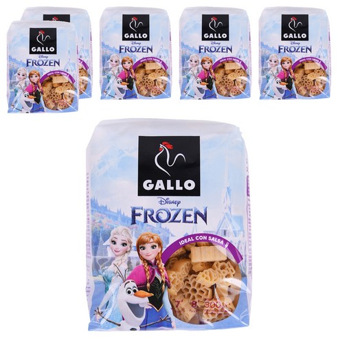 GALLO 디즈니 겨울왕국 파스타, 300g, 6개