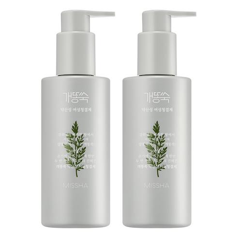 미샤 개똥쑥 약산성 여성 청결제, 2개, 210ml