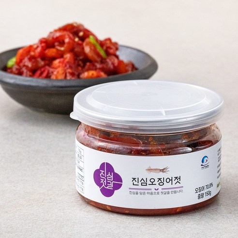 젓갈  진심젓갈 오징어젓, 150g, 1개