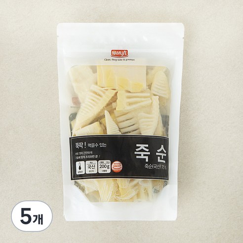나무새 뚝딱죽순, 200g, 5개