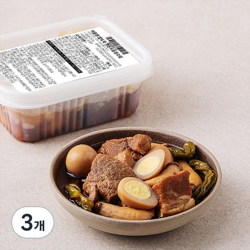 더반찬 밥도둑 한돈 모둠 장조림, 250g, 3개 한성국산돈육장조림