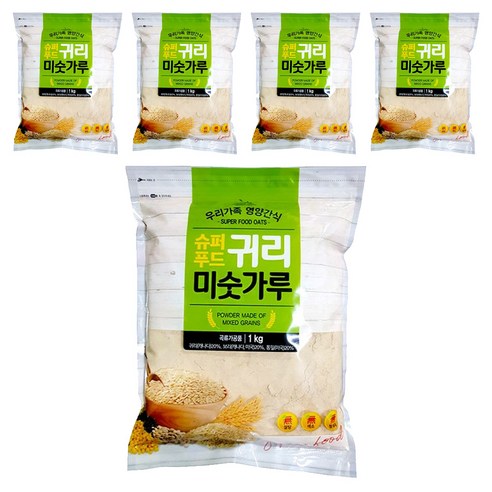 슈퍼푸드 귀리 미숫가루, 1kg, 5개