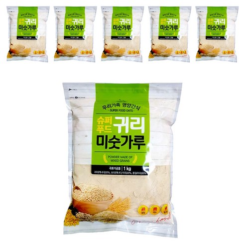 슈퍼푸드 귀리 미숫가루, 1kg, 6개