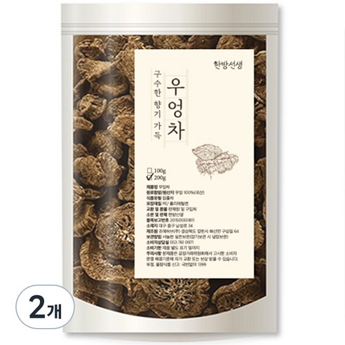 한방선생 볶은 우엉차, 200g, 1개입, 2개