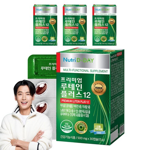뉴트리디데이 프리미엄 루테인 플러스 12, 30정, 15g, 4개