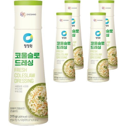청정원 코울슬로 드레싱, 315g, 5개