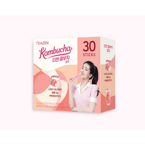 탄산음료 끊고 상큼하게 건강 챙기기, 티젠 콤부차 피치!