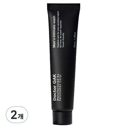 닥터각 씻어내지 않는 남성 전용 청결제, 30ml, 2개