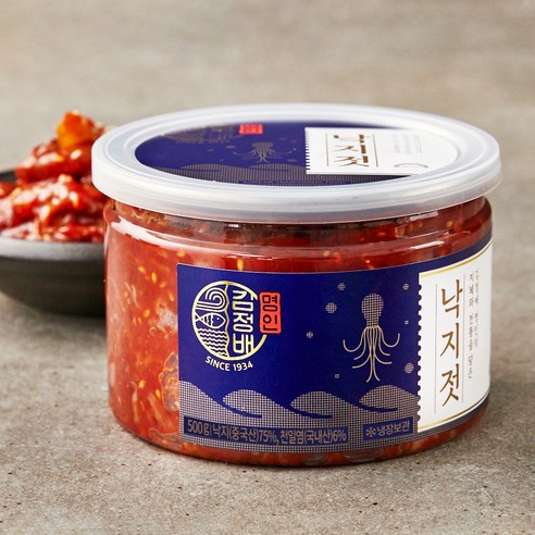 굴다리 김정배 명인젓갈 낙지젓, 500g, 1개