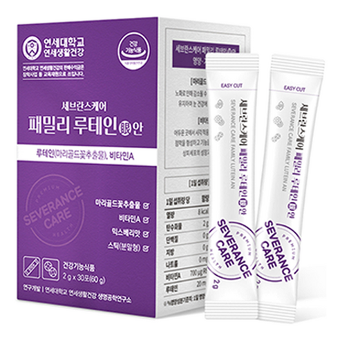 연세생활건강 세브란스 케어 패밀리 루테인 안 30p, 60g, 1개