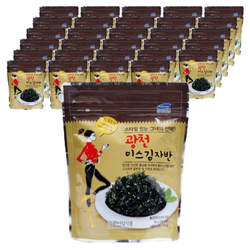 한아담식품 광천 미스 김자반, 40g, 30개