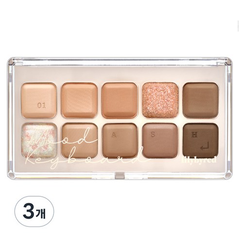 릴리바이레드 무드키보드 아이팔레트 10.5g, 01호 친애하는 나의 시나몬에게, 3개