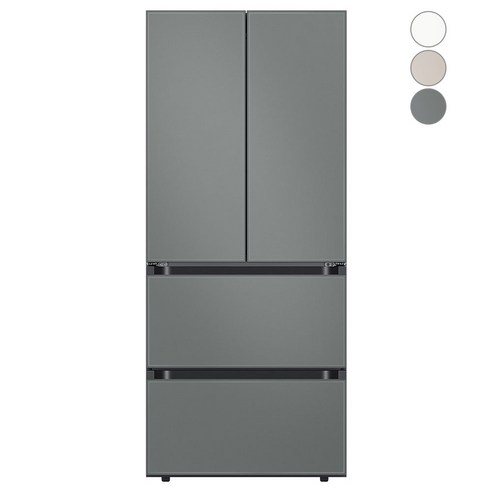 [색상선택형] 삼성전자 비스포크 키친핏 김치플러스 4도어 냉장고 420L 방문설치, RQ42A94C1AP