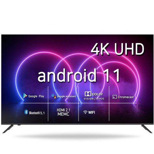 시티브 4K UHD 구글 스마트 HDR TV, 164cm(65인치), Z6505GSMT, 스탠드형, 방문설치