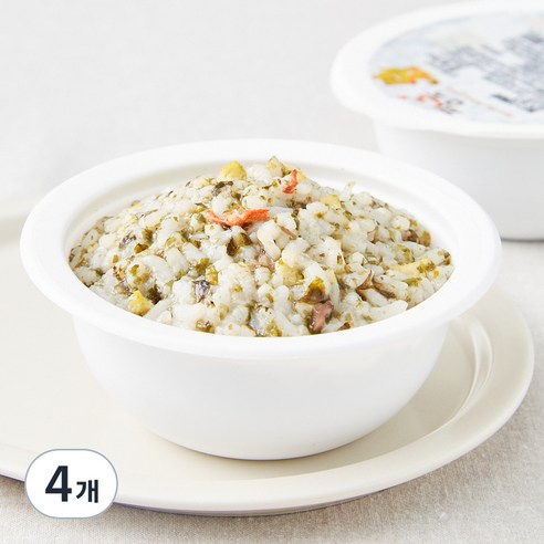 짱죽 이유식 완료기 13개월부터 아기밥, 혼합맛(게살/스크램블), 180g, 4개