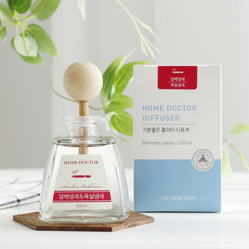 더허브샵 홈닥터 디퓨저, 담배냄새&욕실냄새, 100ml, 1개