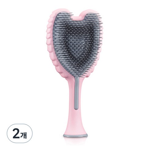 탱글엔젤 2.0 오리지널 소프트터치 헤어브러쉬, 핑크, 2개