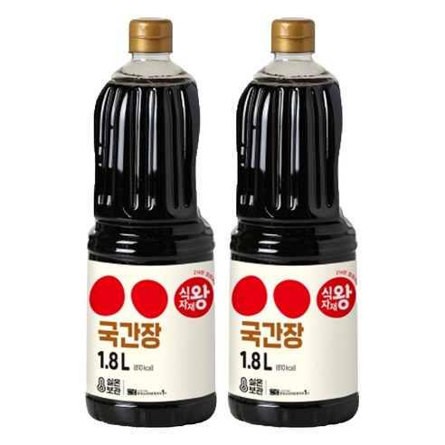 식자재왕 국간장, 1.8L, 2개