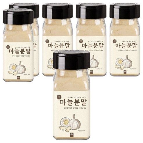 바른미각 마늘 분말, 6개, 60g